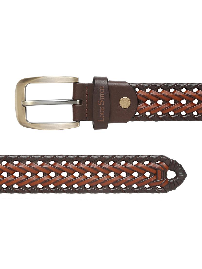 men textured pin buckle belt - 21761996 - Standard Image - 4