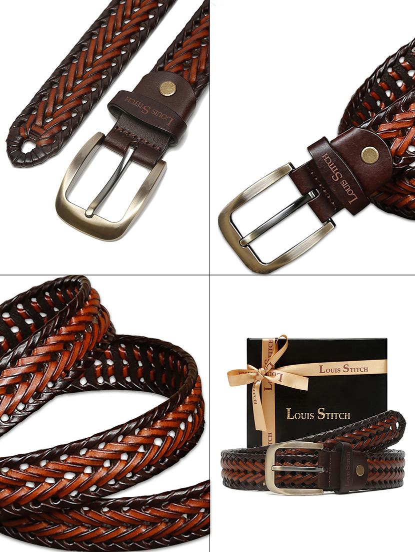 men textured pin buckle belt - 21761996 - Standard Image - 6