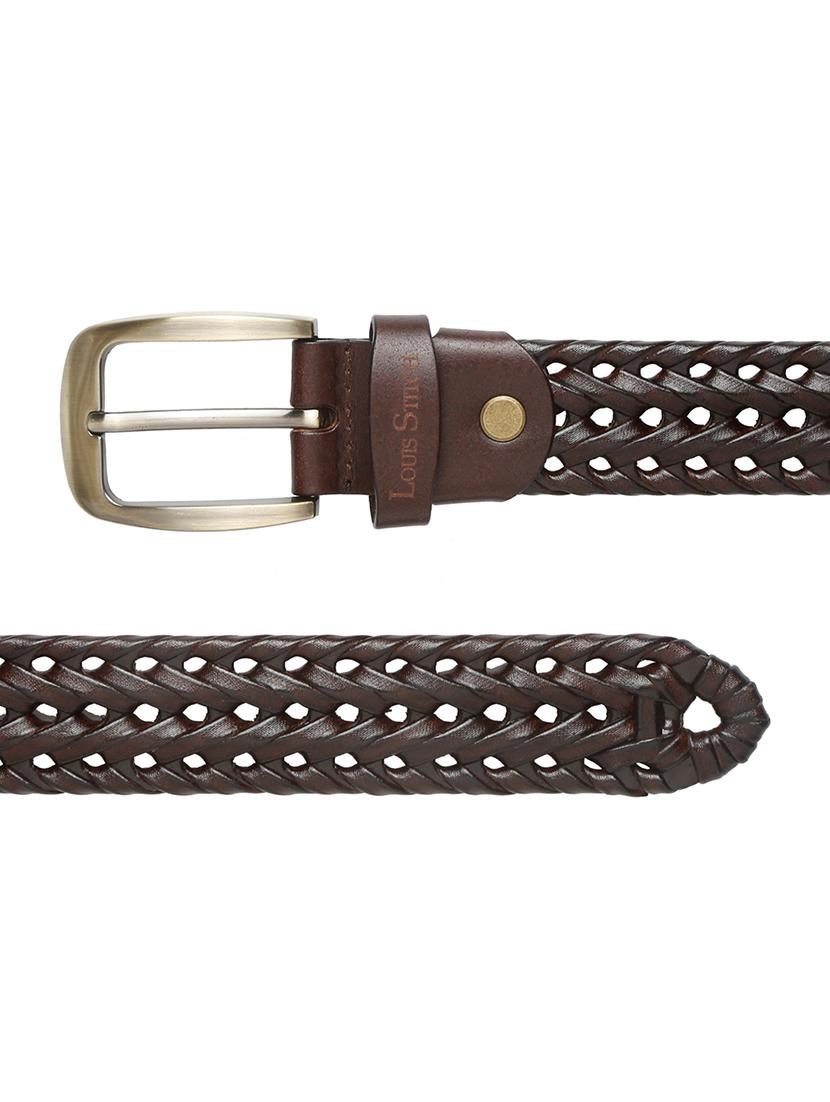 men textured pin buckle belt - 21761998 - Standard Image - 4