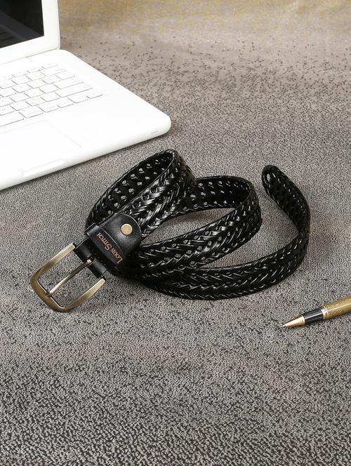 men textured pin buckle belt - 21761999 - Standard Image - 0