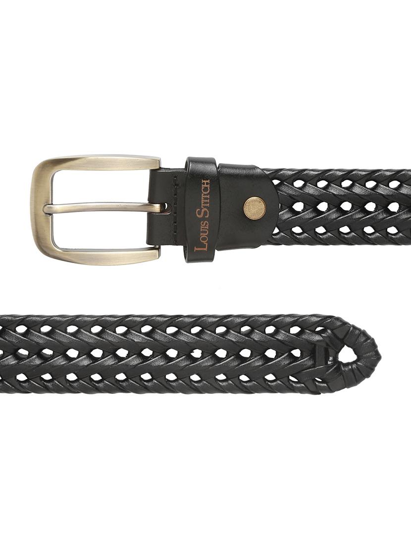 men textured pin buckle belt - 21761999 - Standard Image - 4