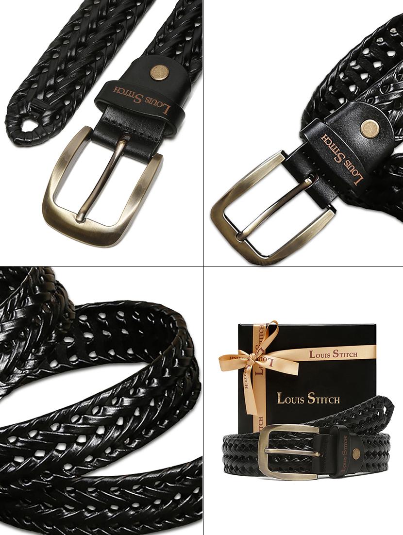 men textured pin buckle belt - 21761999 - Standard Image - 6