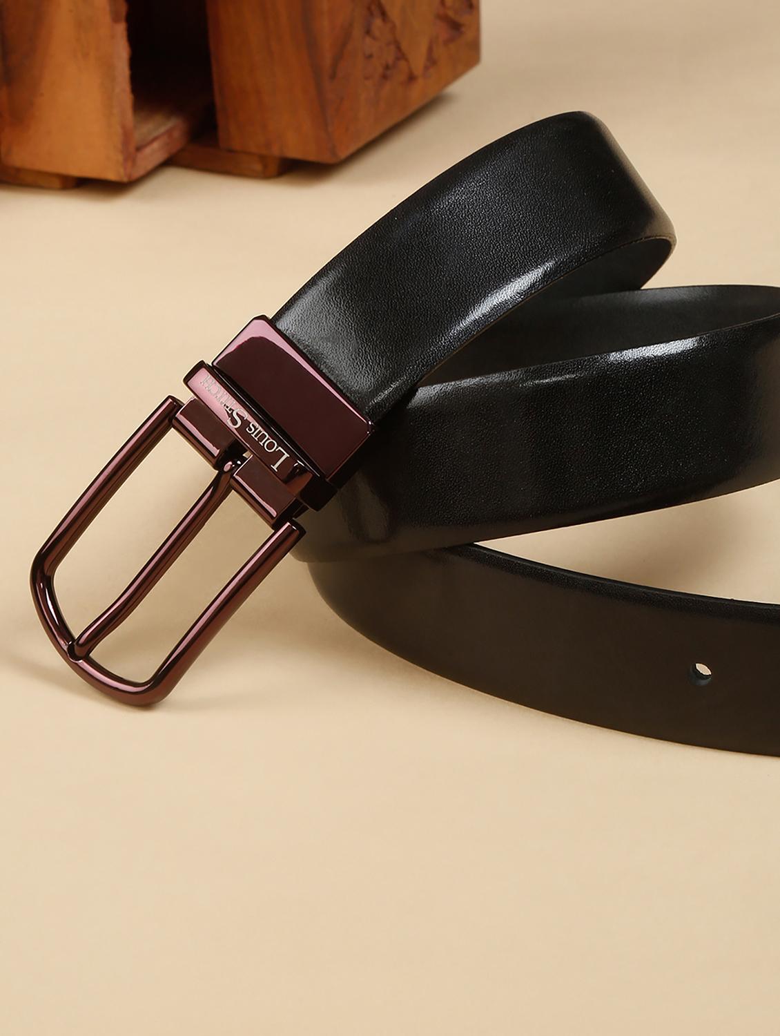 men pin buckle reversible leather belt - 21762018 - Zoom Image - 0
