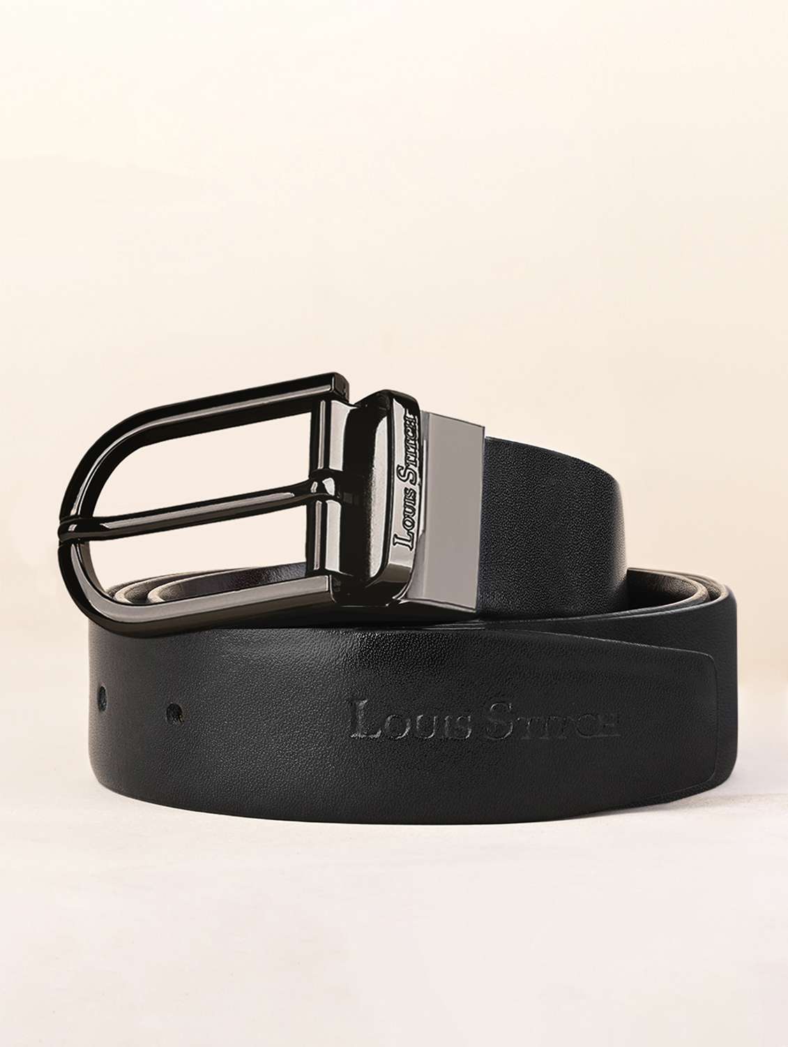 men pin buckle reversible leather belt - 21762022 - Zoom Image - 0