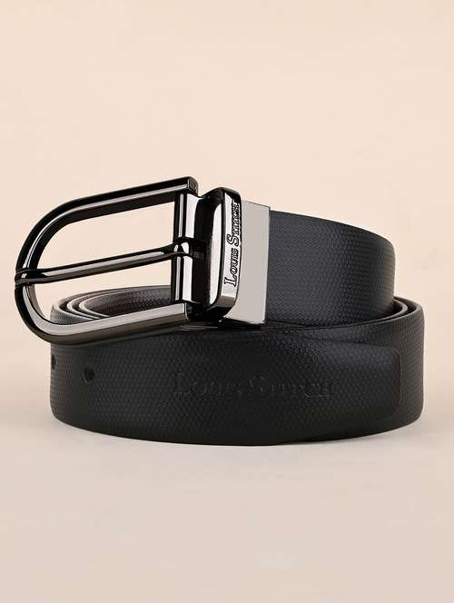 men pin buckle reversible leather belt - 21762029 - Standard Image - 0