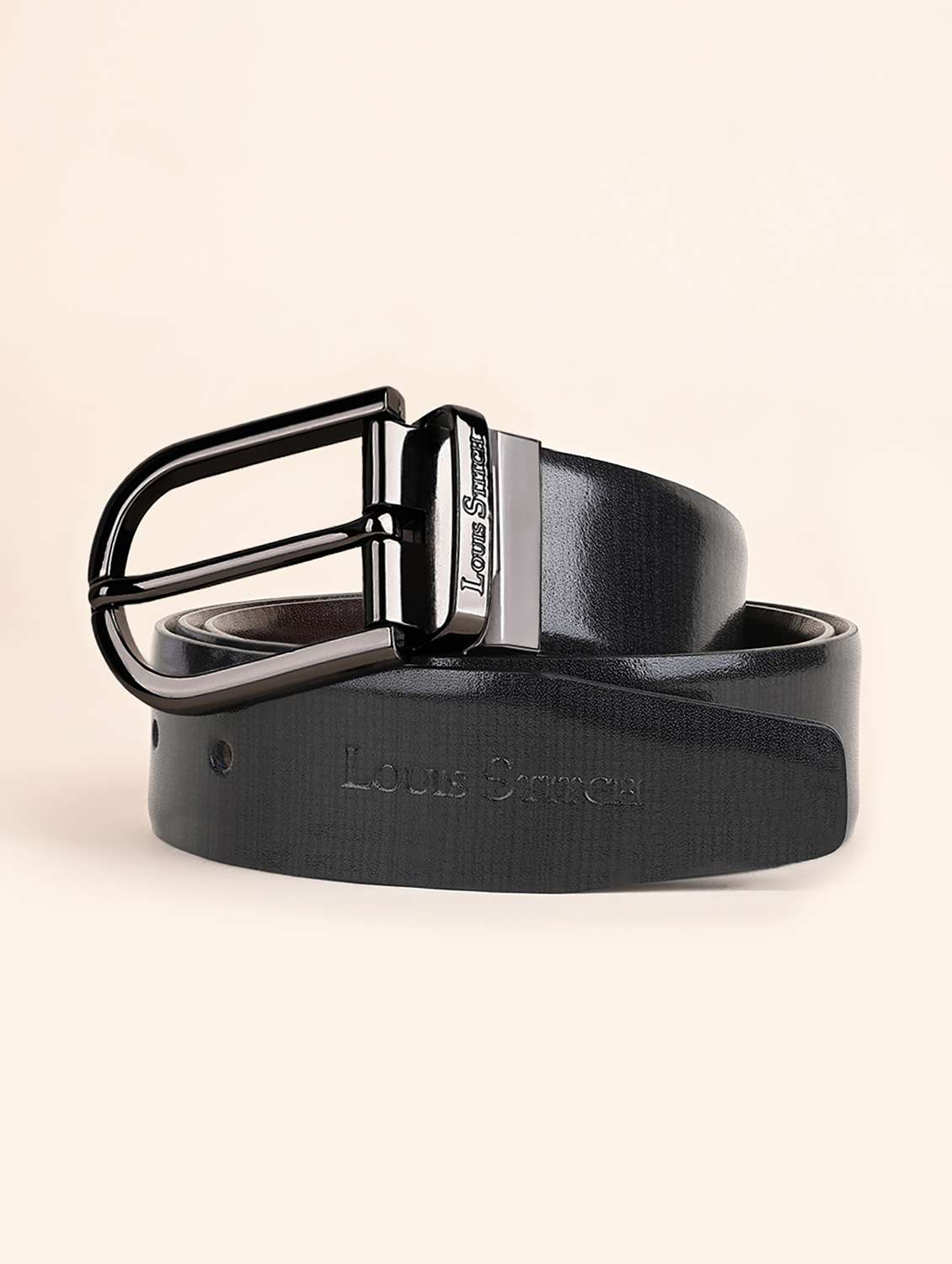 men pin buckle reversible leather belt - 21762040 -  Zoom Image - 0