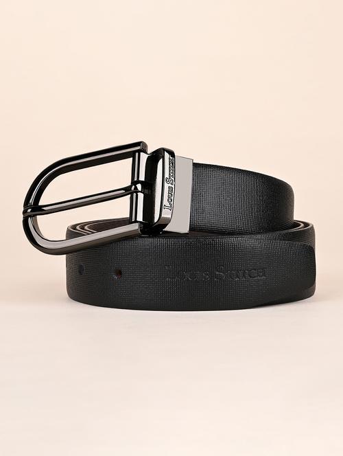 men pin buckle reversible leather belt - 21762050 - Standard Image - 0