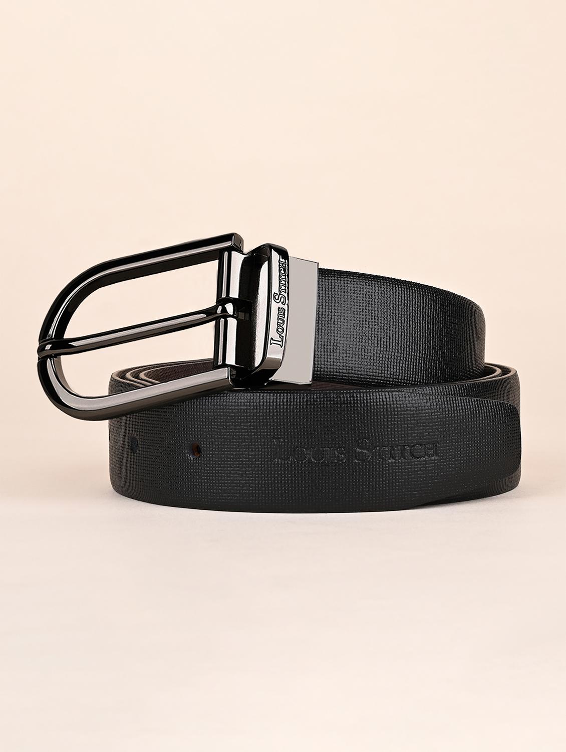 men pin buckle reversible leather belt - 21762050 - Zoom Image - 0