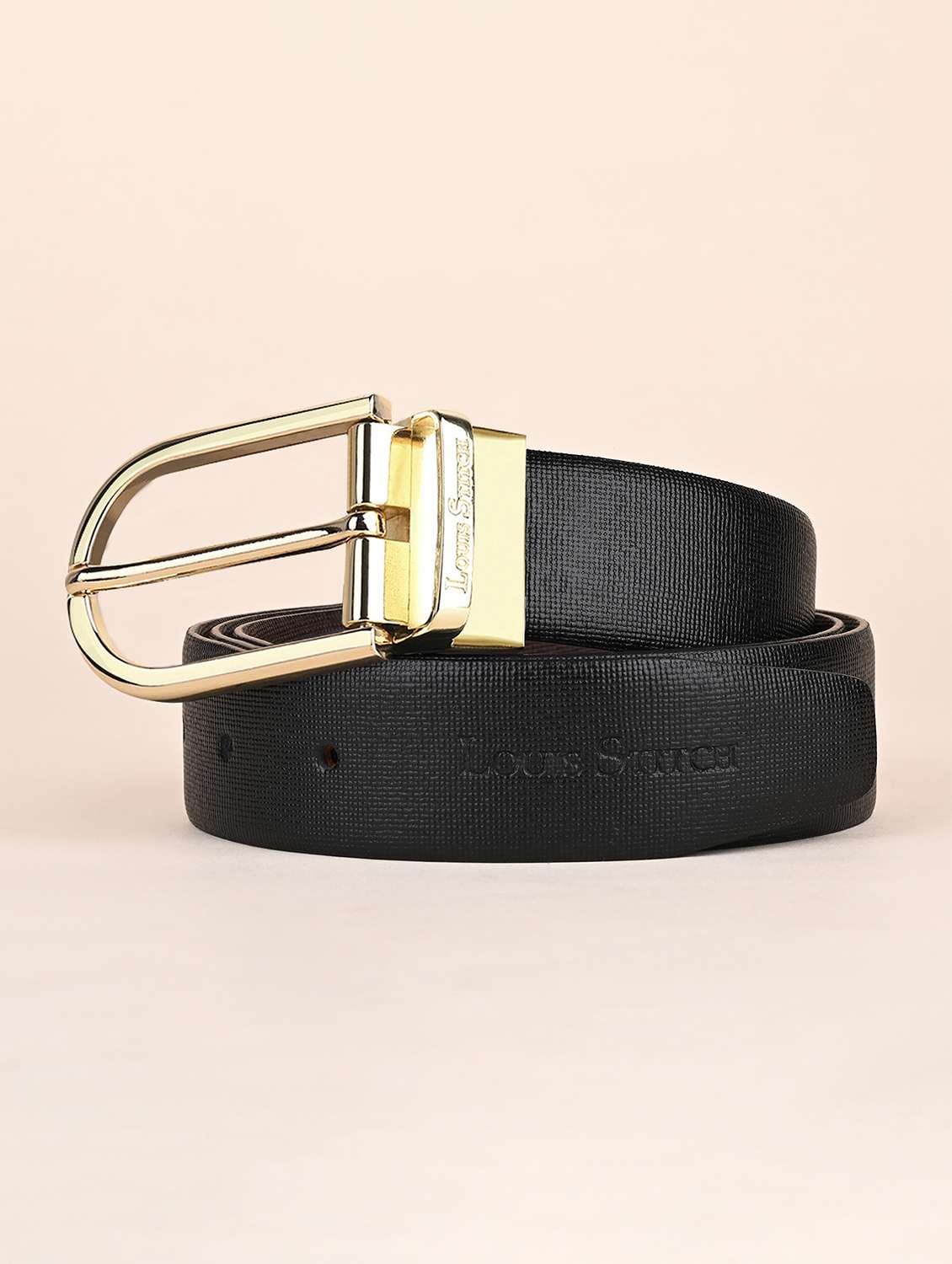 men pin buckle reversible leather belt - 21762051 - Zoom Image - 0