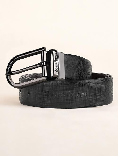 men pin buckle reversible leather belt - 21762058 - Standard Image - 0