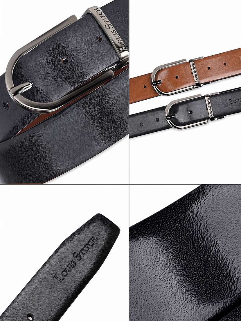 men pin buckle reversible leather belt - 21762062 -  Standard Image - 4