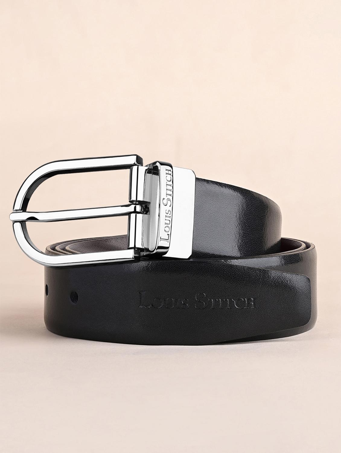 men pin buckle reversible leather belt - 21762065 - Zoom Image - 0