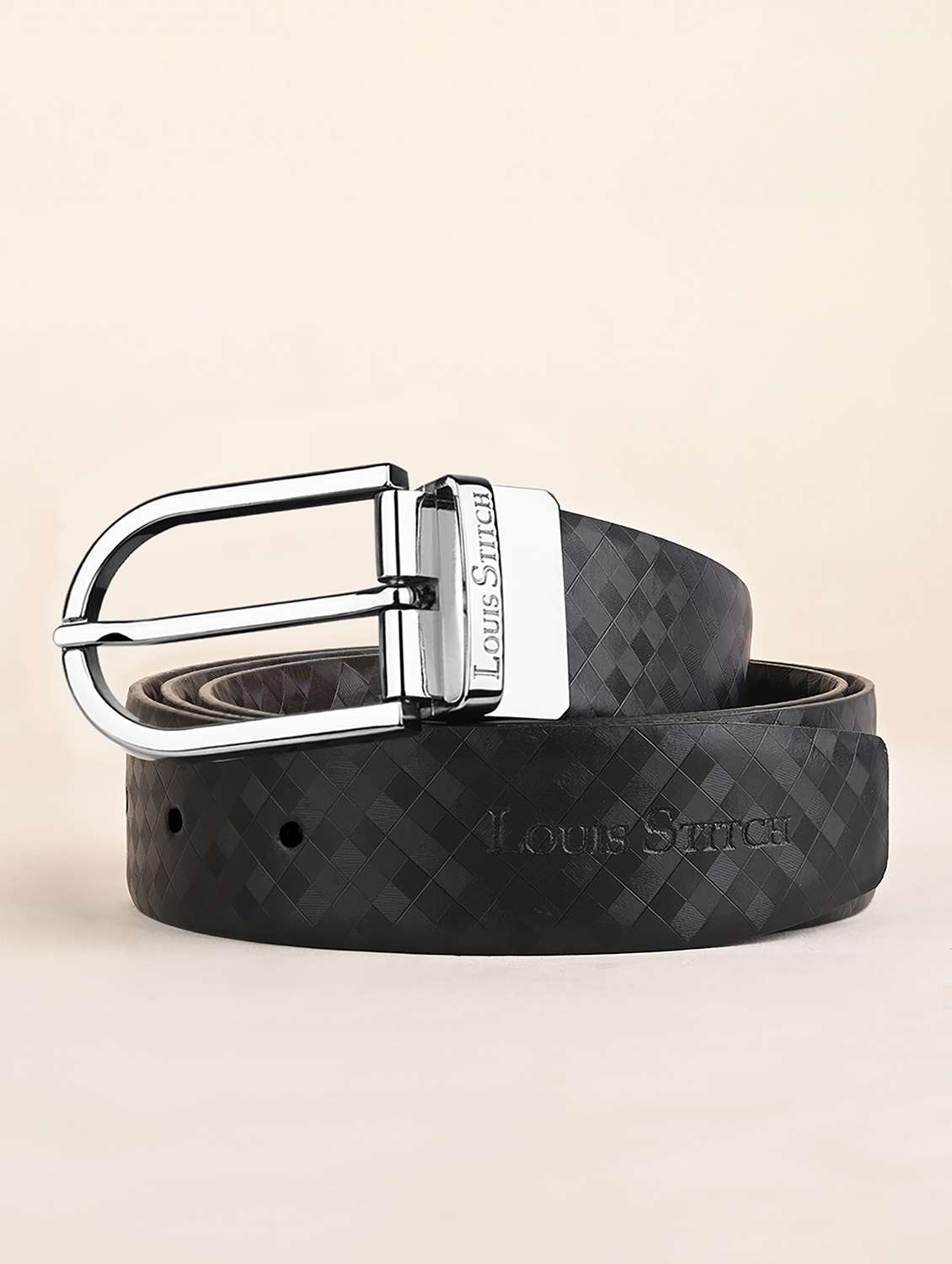 men pin buckle reversible leather belt - 21762077 - Zoom Image - 0