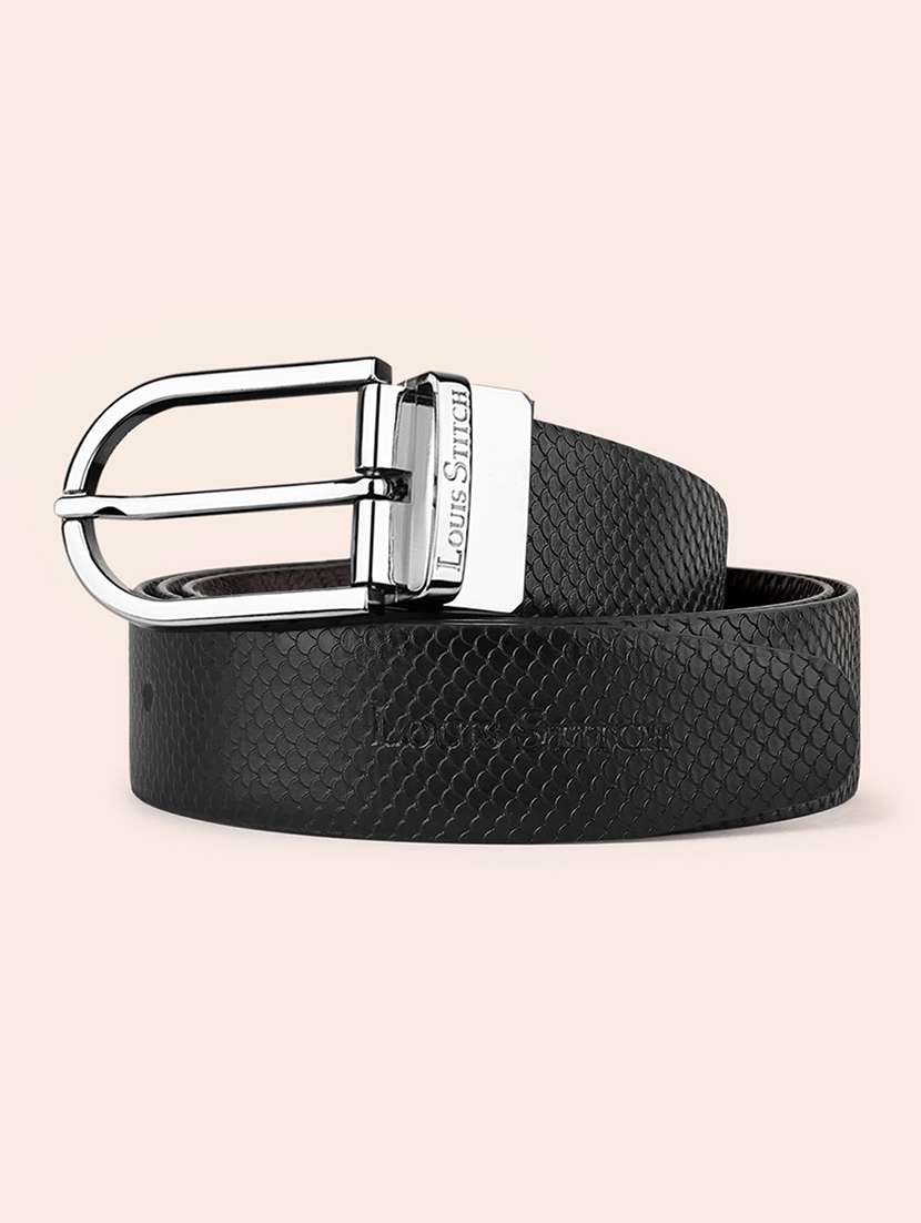 men pin buckle reversible leather belt - 21762108 - Zoom Image - 0