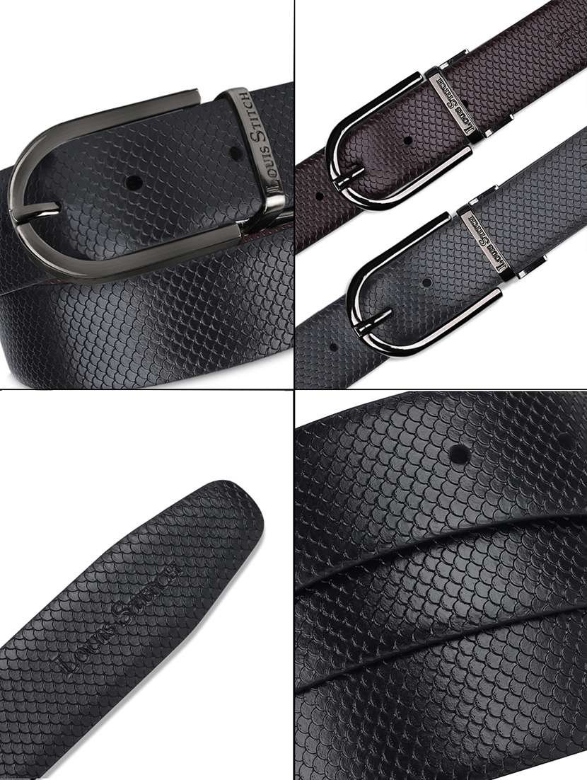 men pin buckle reversible leather belt - 21762109 -  Standard Image - 6