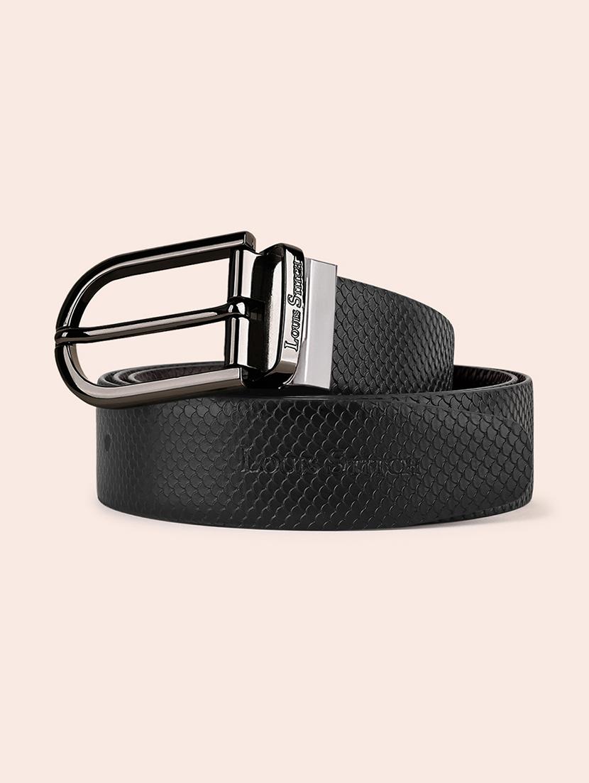 men pin buckle reversible leather belt - 21762111 - Zoom Image - 0
