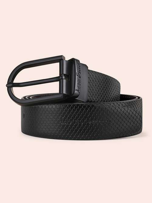 men pin buckle reversible leather belt - 21762112 - Standard Image - 0