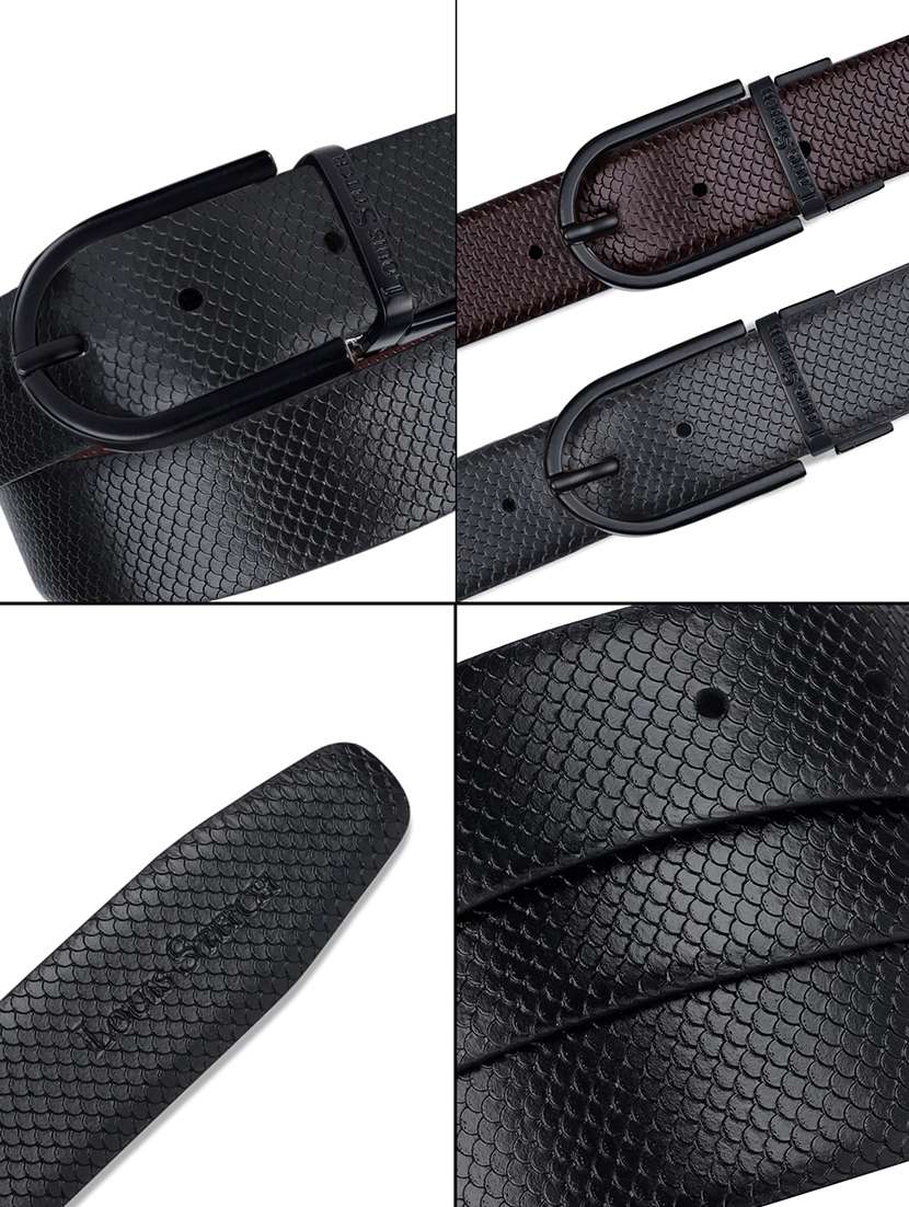 men pin buckle reversible leather belt - 21762112 - Standard Image - 6
