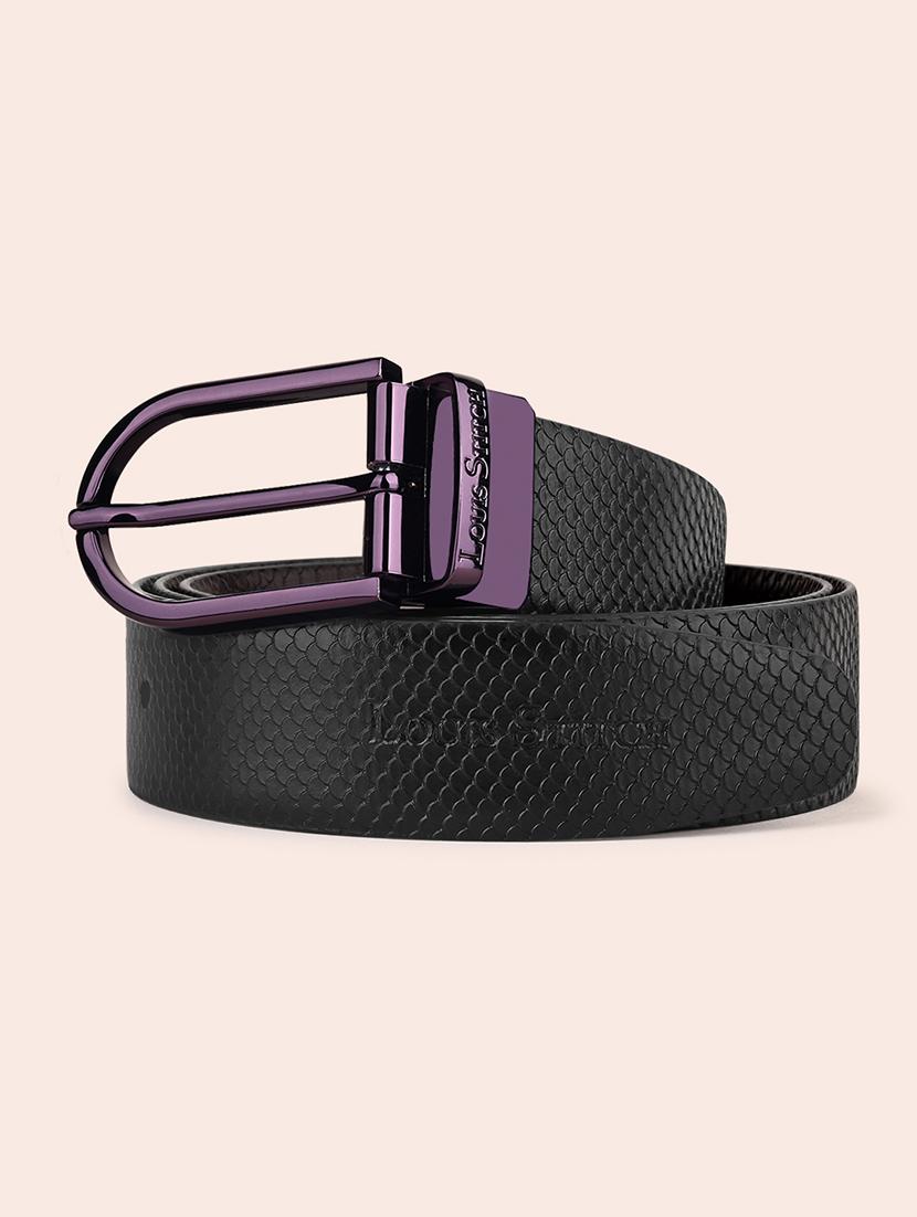 men pin buckle reversible leather belt - 21762113 - Zoom Image - 0