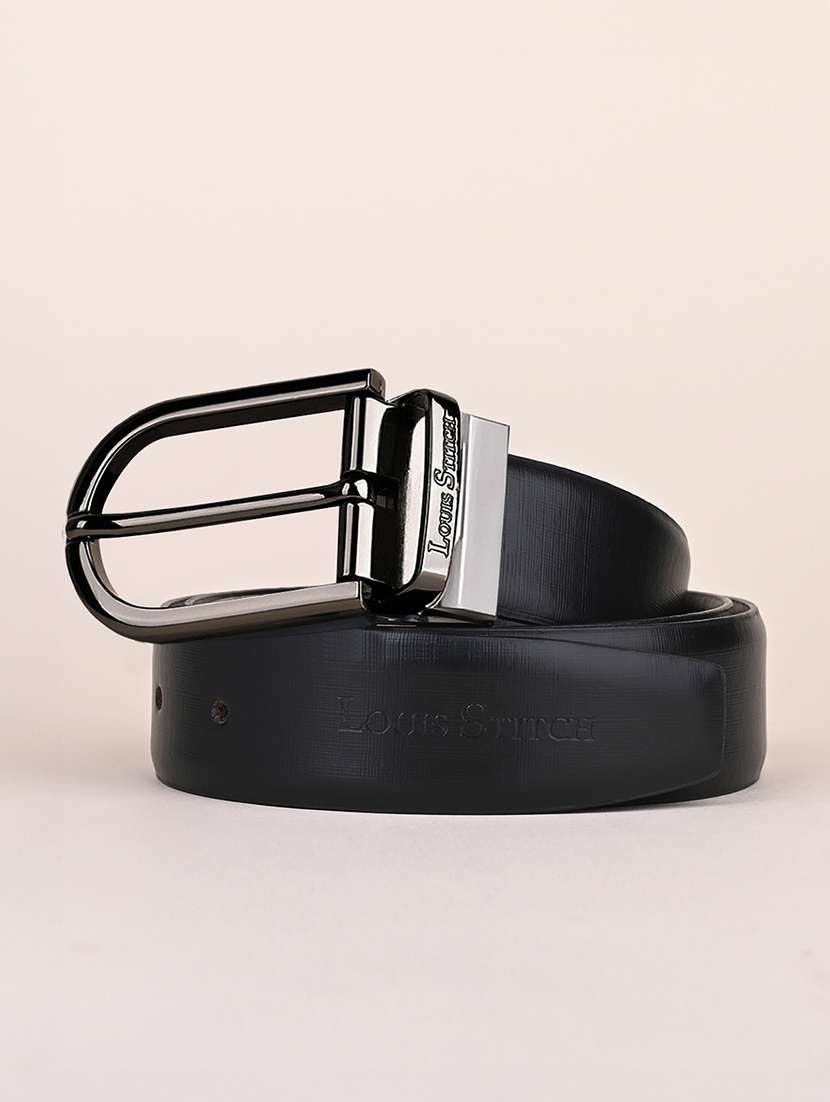 men pin buckle reversible leather belt - 21762135 -  Zoom Image - 0