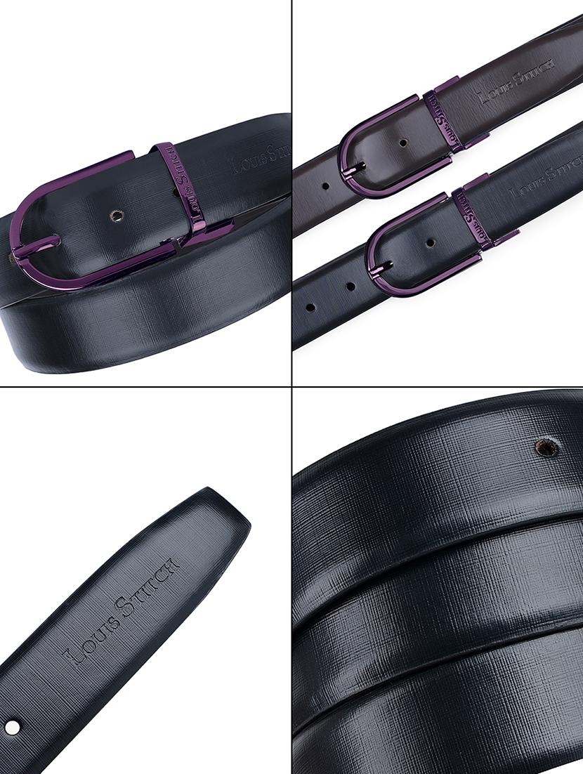 men pin buckle reversible leather belt - 21762137 - Standard Image - 6