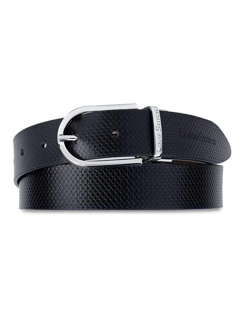 men textured pin buckle belt - 21762174 - Standard Image - 4