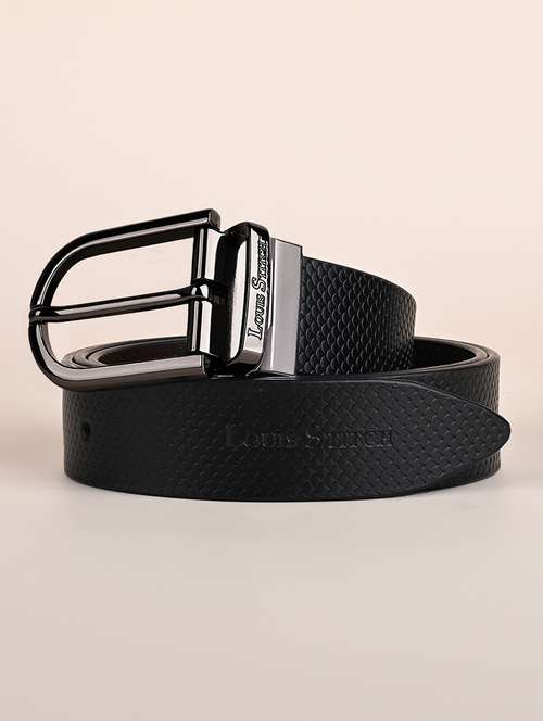 men textured pin buckle belt - 21762175 - Standard Image - 0