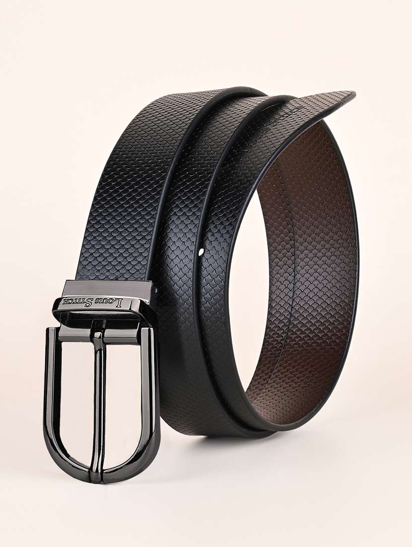 men textured pin buckle belt - 21762175 - Standard Image - 1