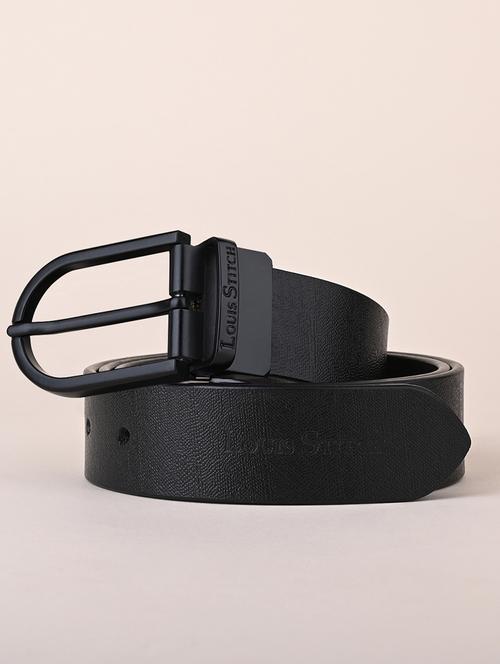 men pin buckle reversible leather belt - 21762184 - Standard Image - 0