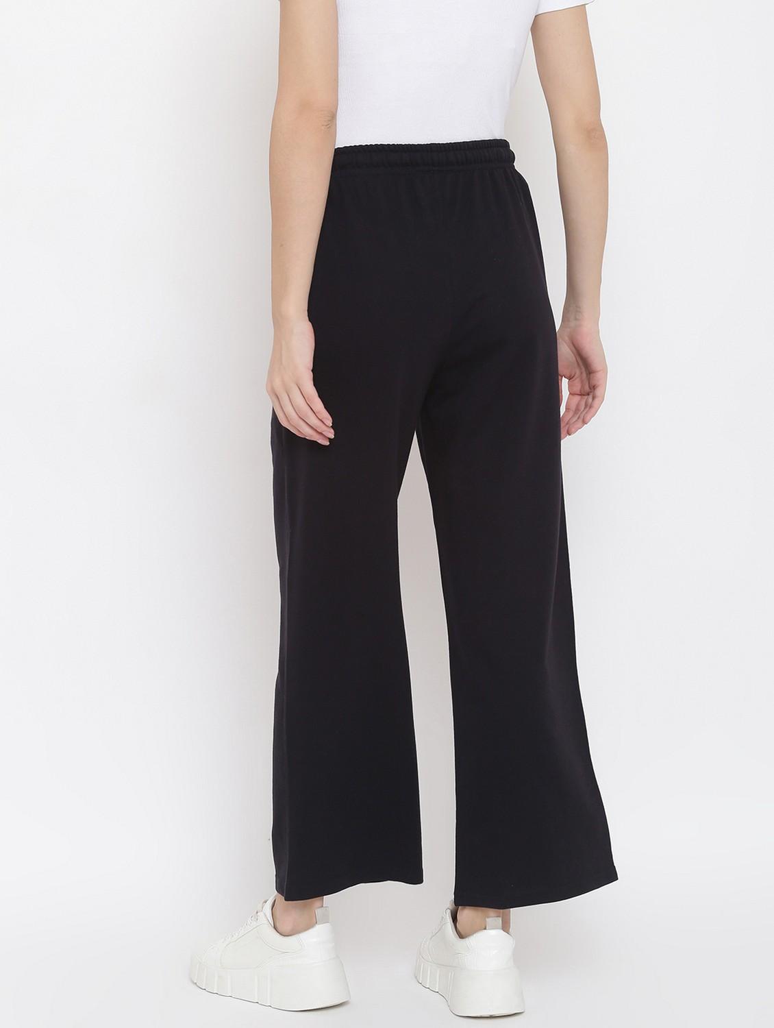 women solid mid rise track pant - 21762221 -  Standard Image - 1