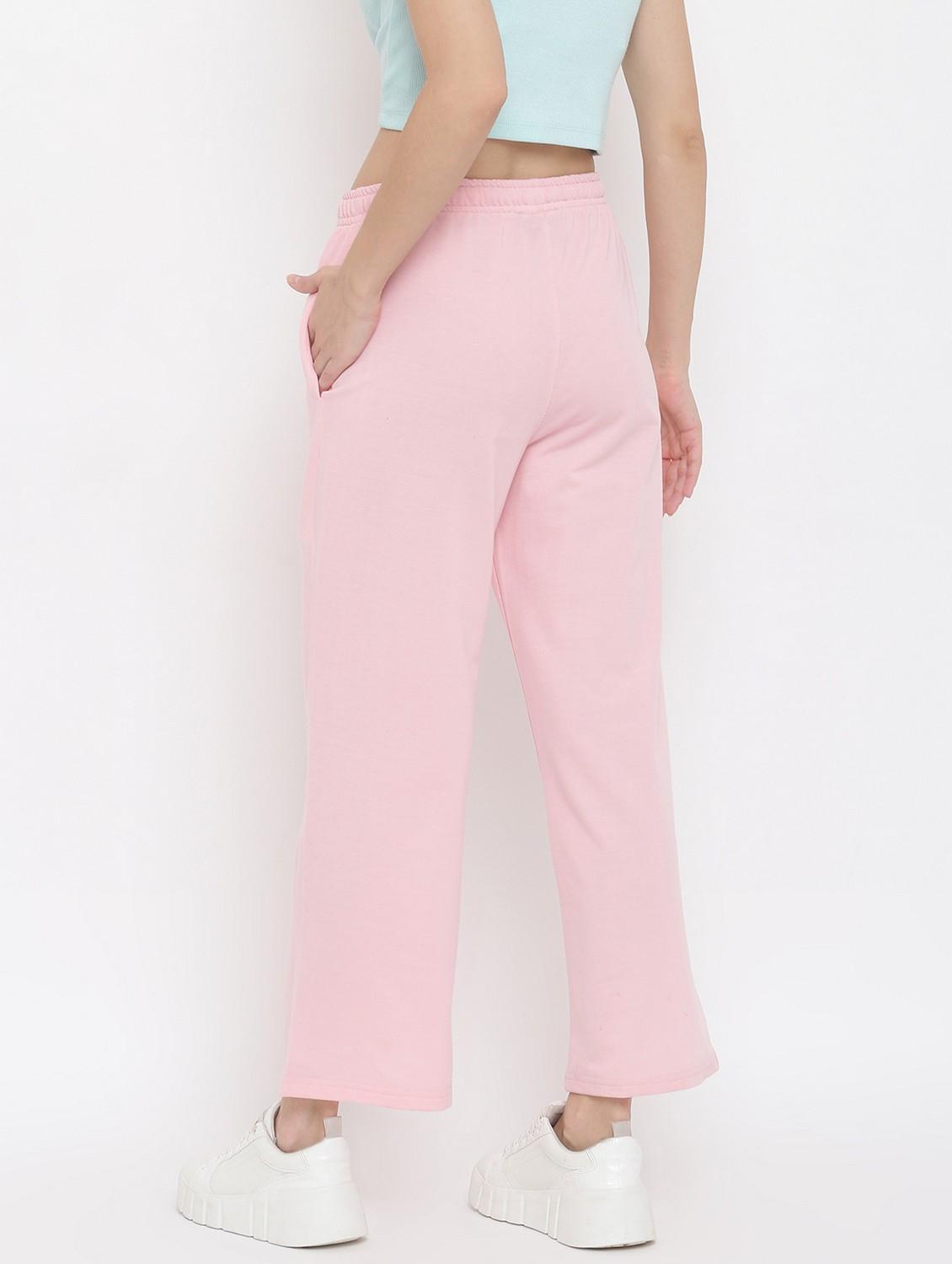 women solid mid rise track pant - 21762223 -  Standard Image - 1