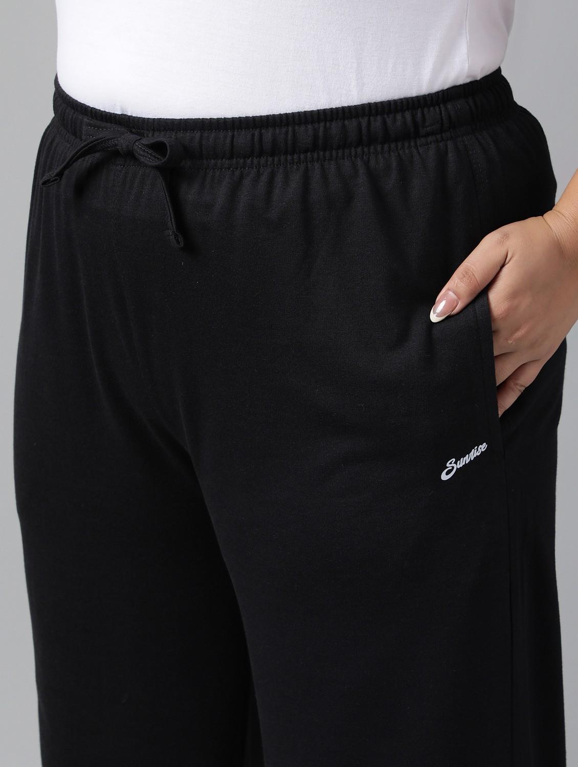 women plus size solid mid rise track pant - 21762239 - Standard Image - 6