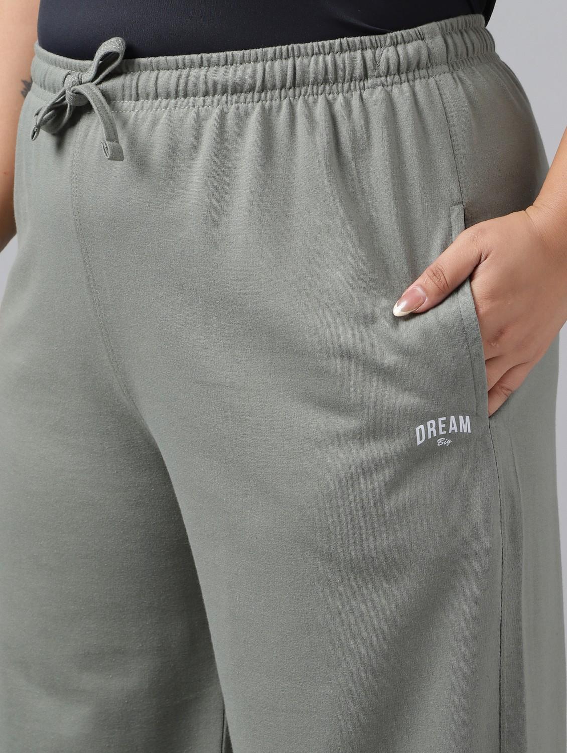 women plus size solid mid rise track pant - 21762240 - Standard Image - 6