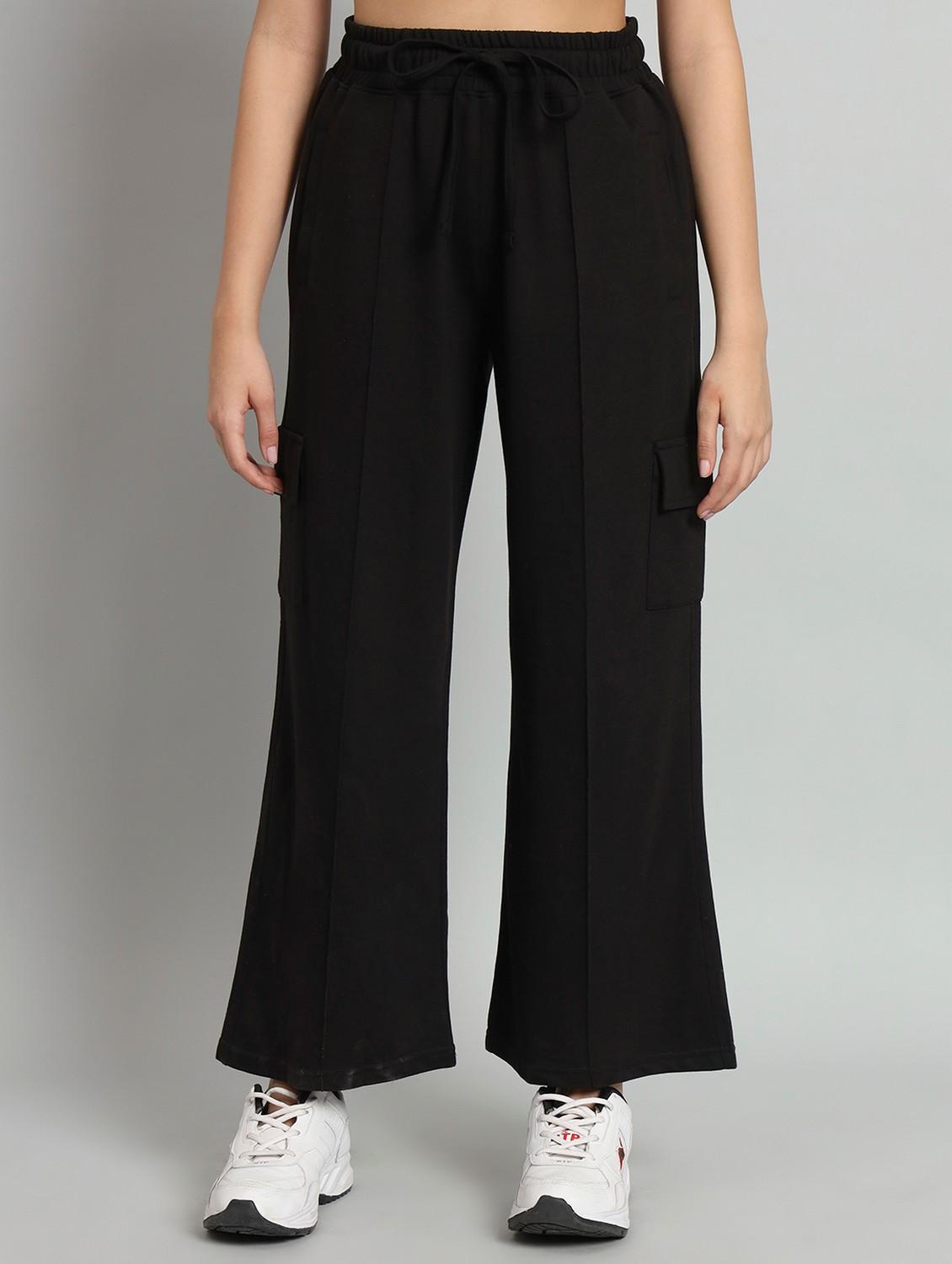 women solid mid rise track pant - 21762249 - Zoom Image - 0
