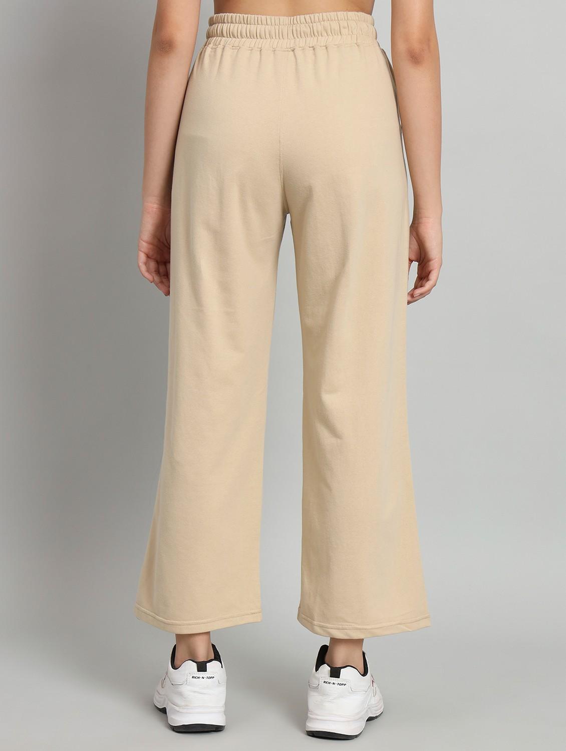 women solid mid rise track pant - 21762251 -  Standard Image - 1