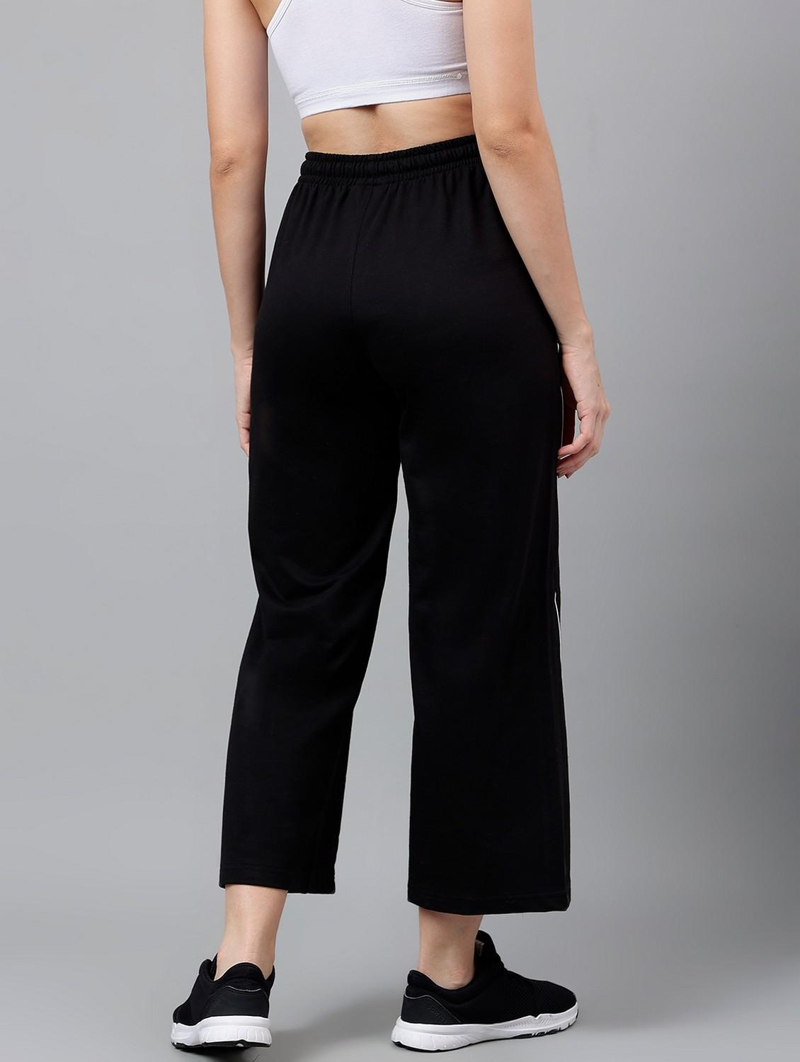 women solid mid rise track pant - 21762259 - Standard Image - 1