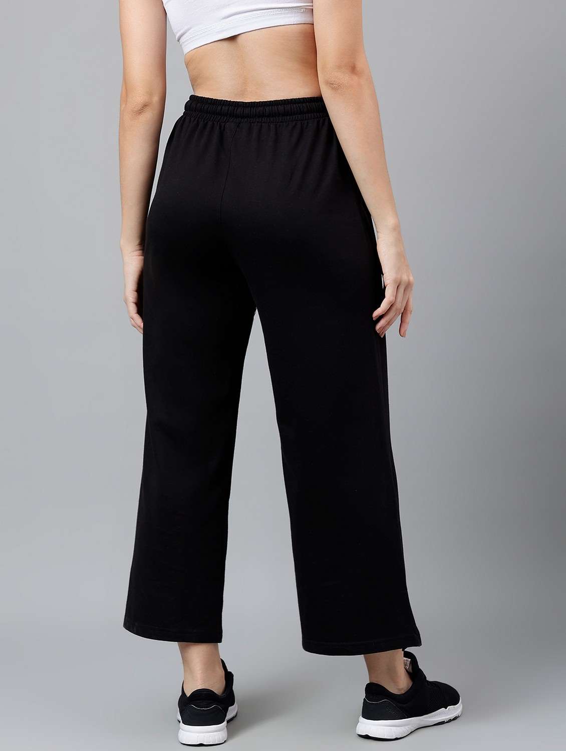 women solid mid rise track pant - 21762262 -  Standard Image - 1