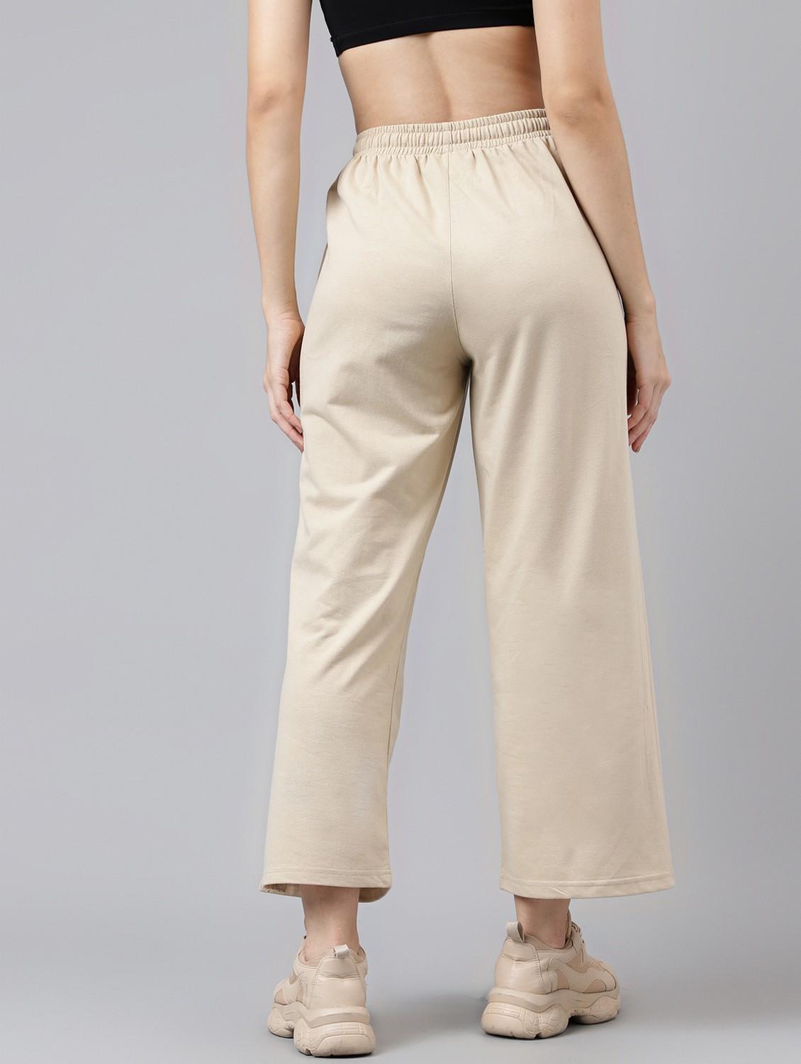 women solid mid rise track pant - 21762265 -  Standard Image - 1