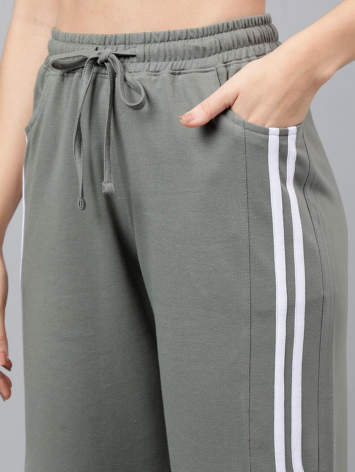 women tapered mid rise track pant - 21762267 - Standard Image - 6