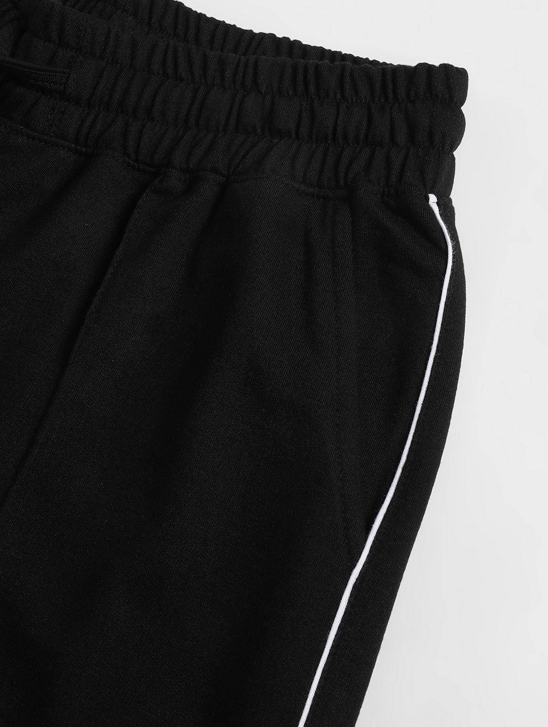 women solid mid rise track pant - 21762271 - Standard Image - 4