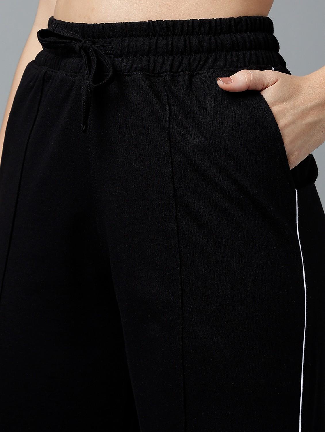 women solid mid rise track pant - 21762271 - Standard Image - 6
