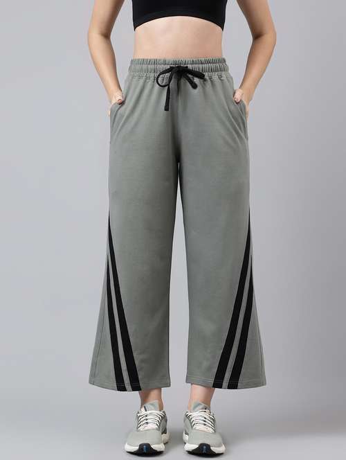 women tapered mid rise track pant
