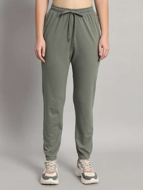 women solid mid rise jogger - 21762280 -  Standard Image - 0