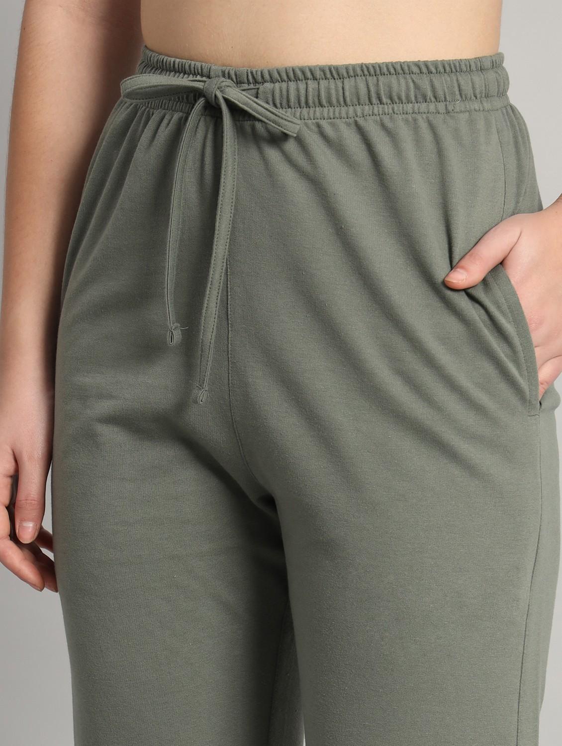 women solid mid rise jogger - 21762280 - Standard Image - 4