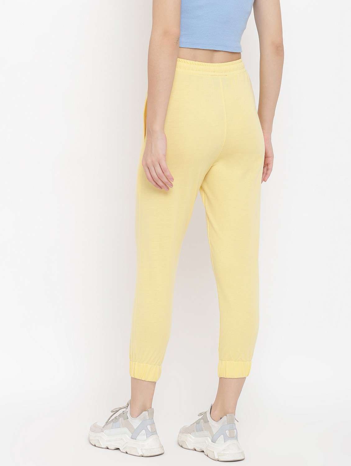 women solid mid rise jogger - 21762282 -  Standard Image - 1