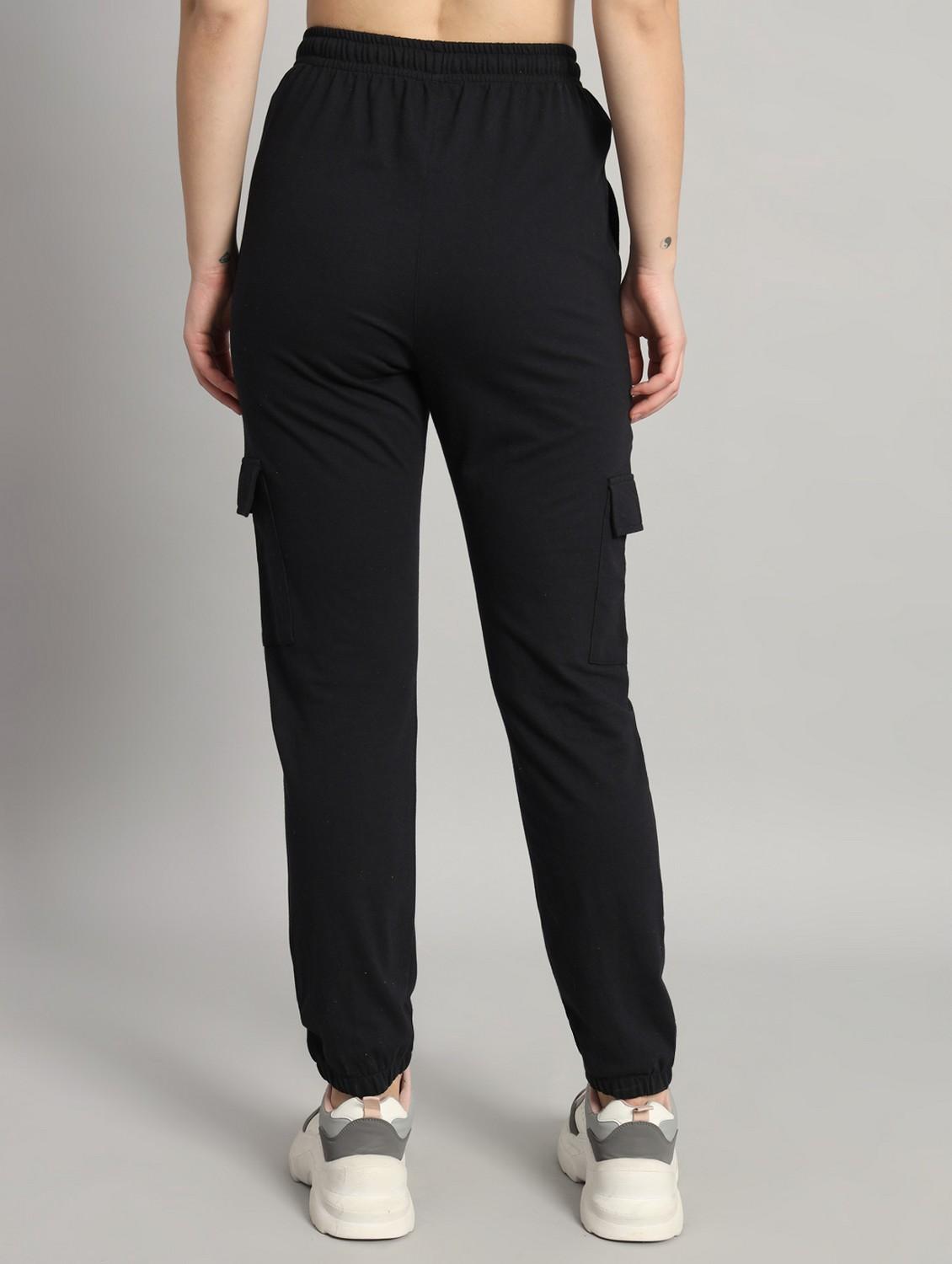 women solid mid rise cargo - 21762283 - Standard Image - 1