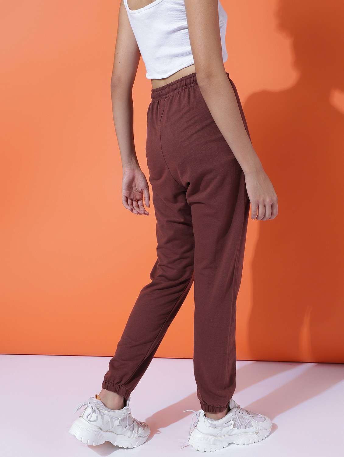 women solid mid rise jogger - 21762287 -  Standard Image - 1