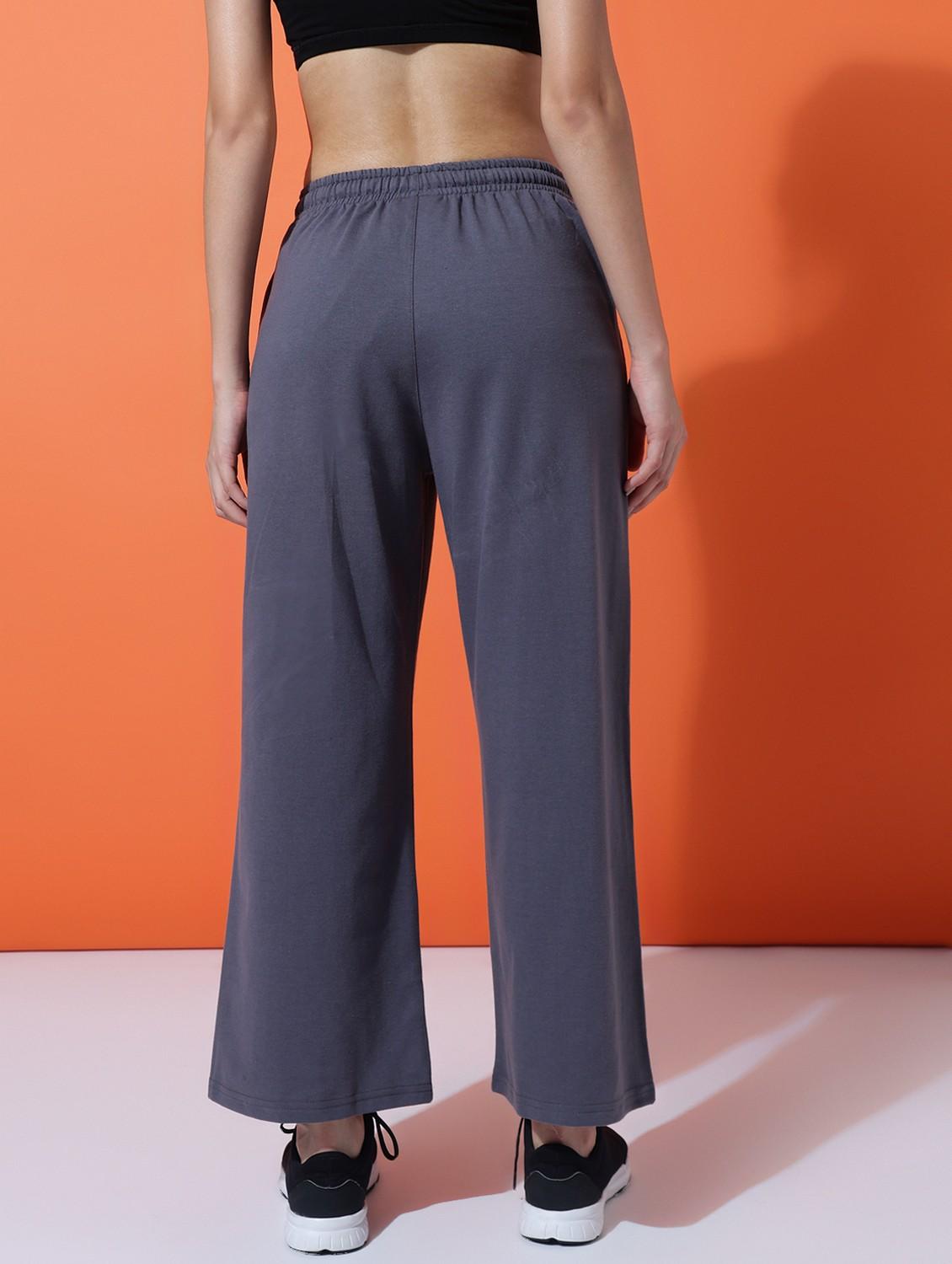 women solid mid rise track pant - 21762290 -  Standard Image - 1