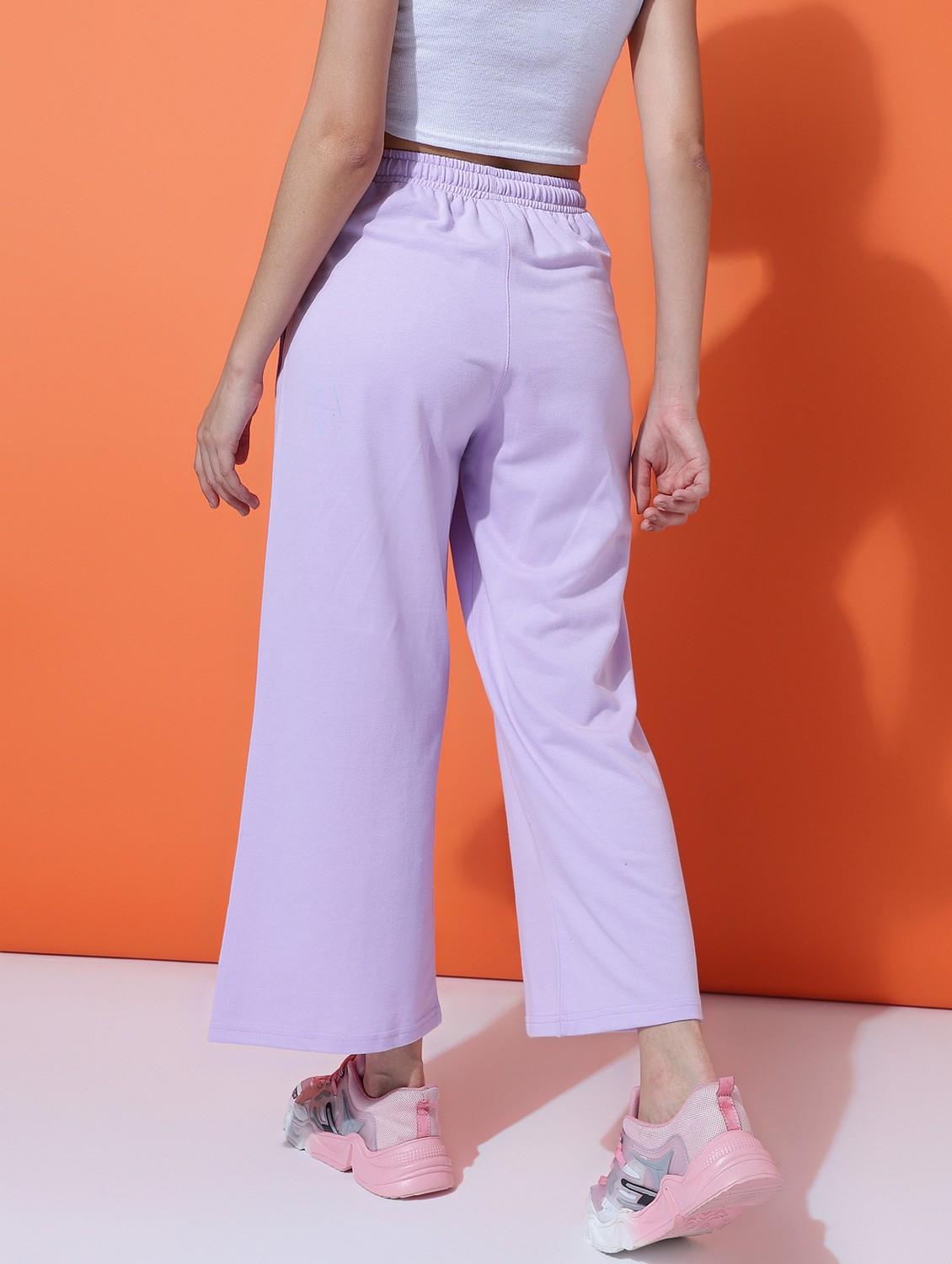 women solid mid rise track pant - 21762292 -  Standard Image - 1