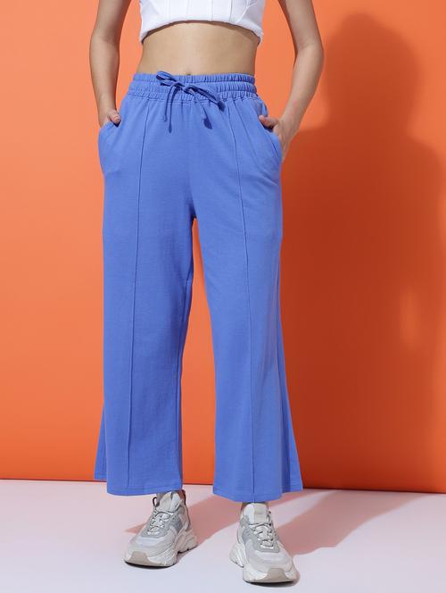 women solid mid rise track pant - 21762304 -  Standard Image - 0